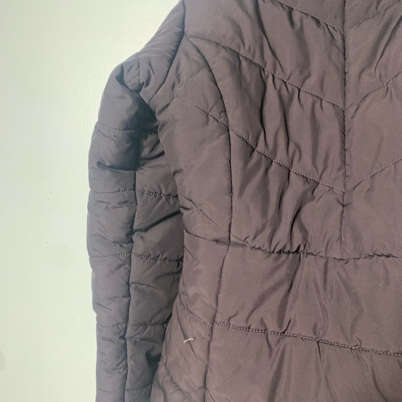 Boys Columbia size 10-12 medium hooded black zip up puffer coat VGUC - Picture 9 of 15